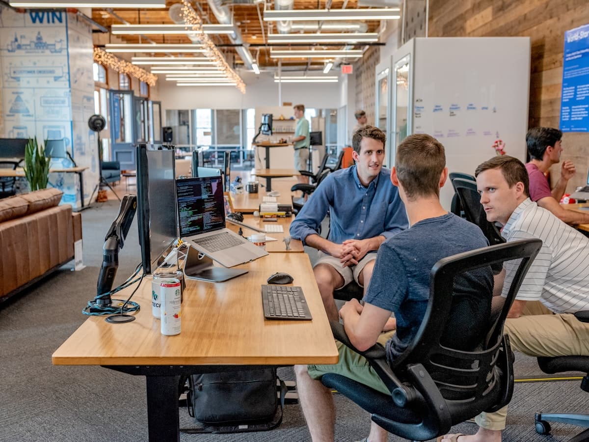 A working session reviewing account performance together