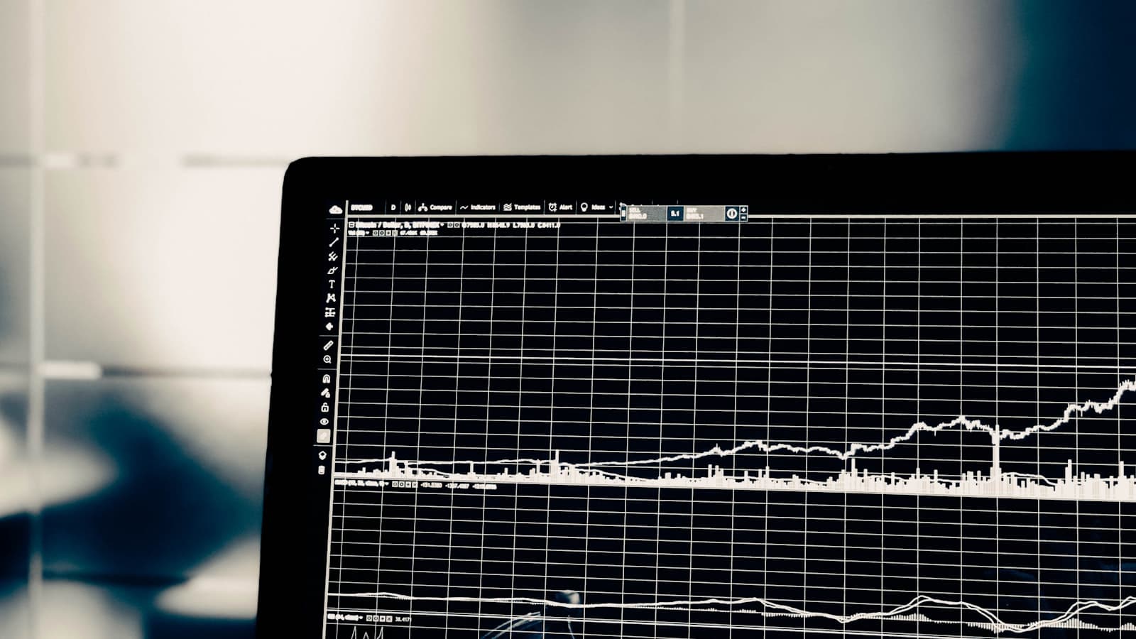 An analytics report displayed on a monitor